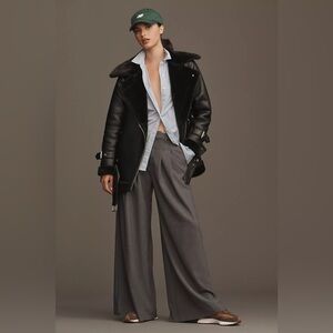 Anthropologie Avec Les Filles Faux Leather Women’s Jacket Coat NWOT Size S